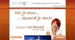 Desktop Screenshot of evasion-voyages.fr